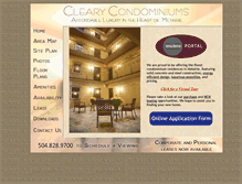 Tablet Screenshot of clearycondos.com